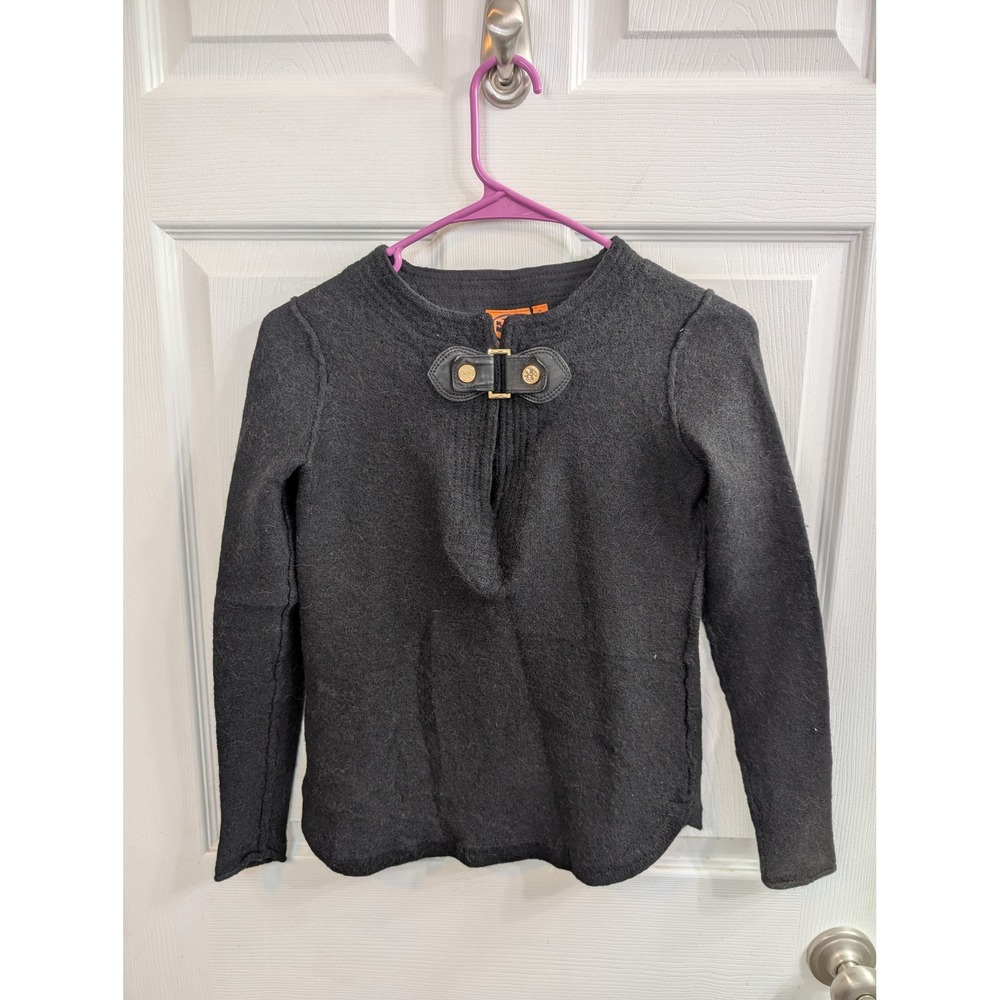 Tory Burch‎ Sweater Women Leather Buckle Wool Alpaca Blend - Size M